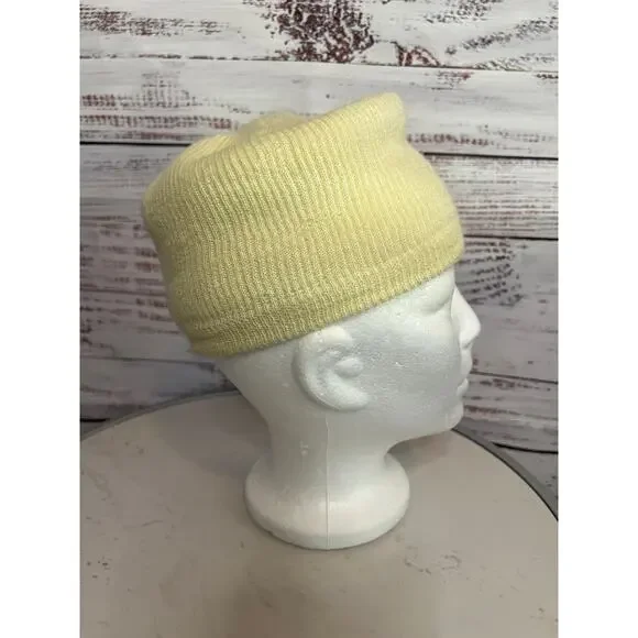 Jean-Charles Brosseau VINTAGE knit cap beanie Vanilla Cream - Picture 4 of 9